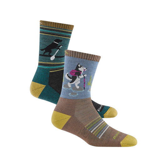 Men's and Women's Lightweight Micro Crew Hiking 2-Pack
