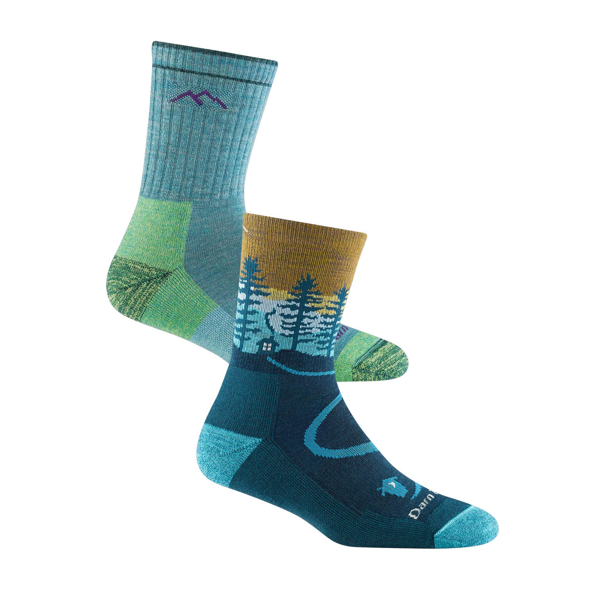 Aqua Heather/Dark Teal