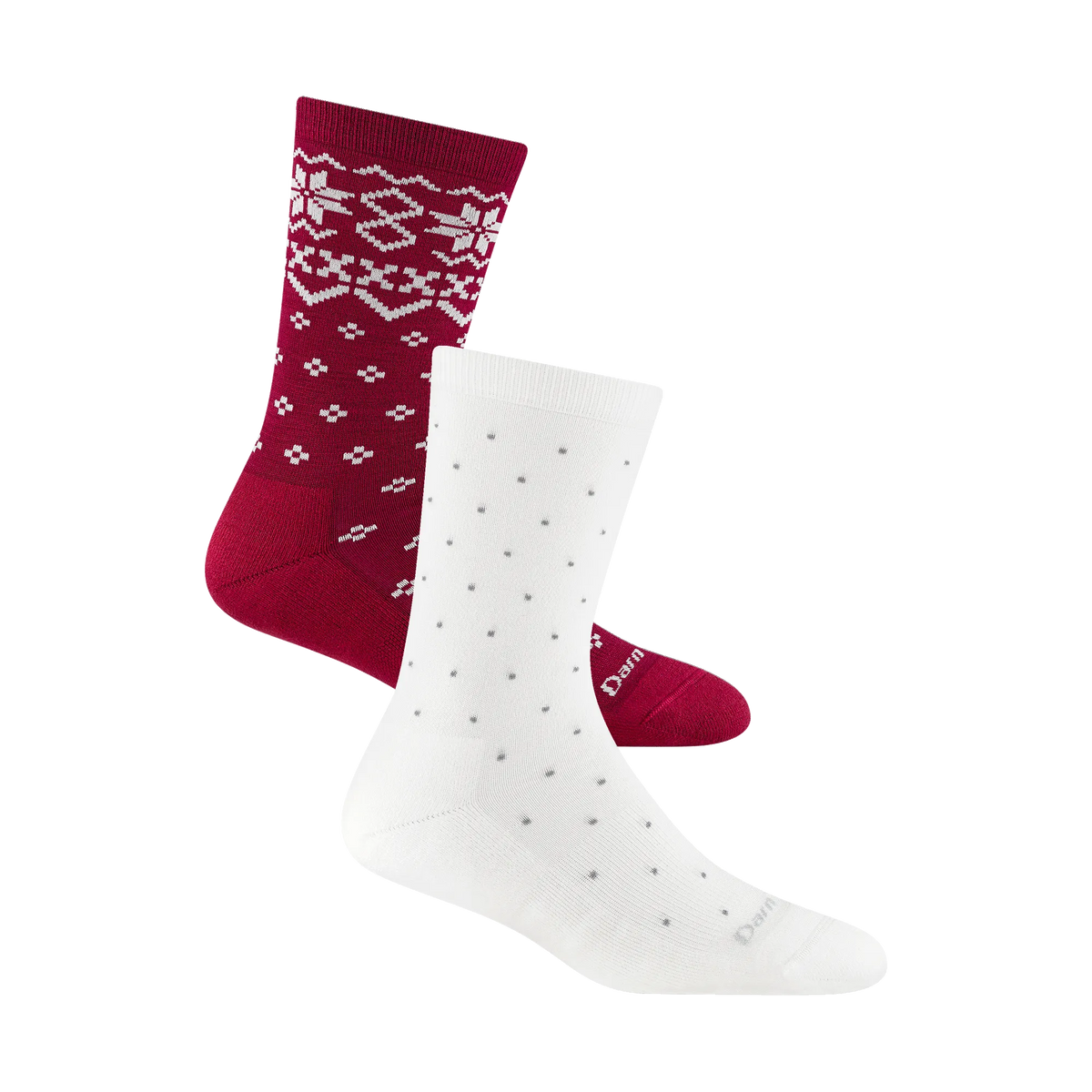 White/Burgundy